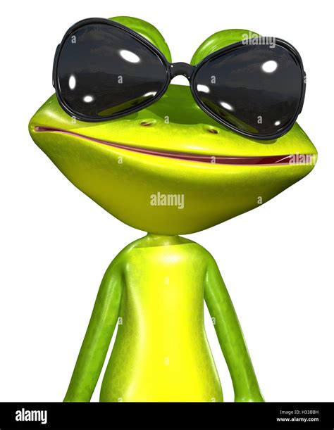 Frog With Sunglasses Stock Photo Alamy