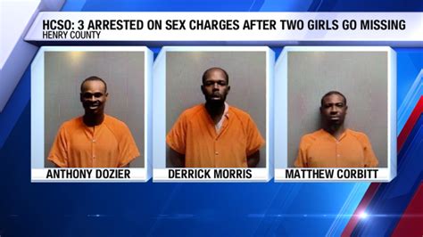 3 Arrested In Henry Co On Sex Charges After Two Girls Go Missing Hcso