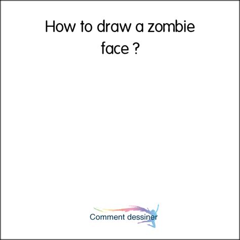How To Draw A Zombie Face How To Draw