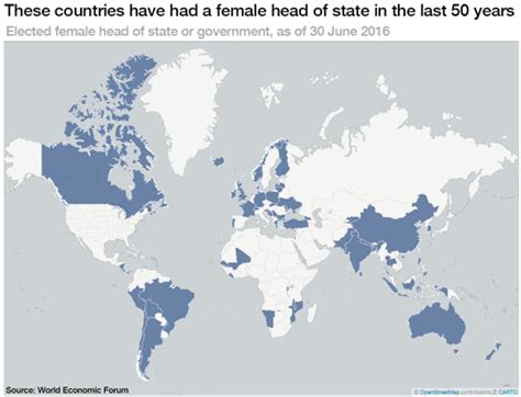 The Future Might Be Female But These 100 Countries Have Only Had Male