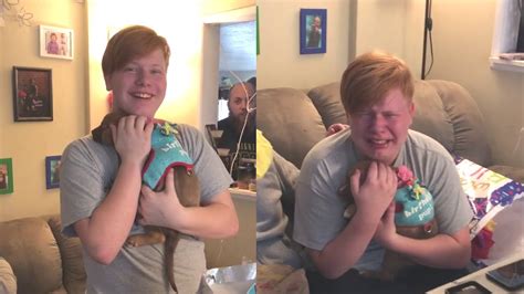 Emotional Puppy Surprise For Son On 17th Birthday Wooglobe Youtube
