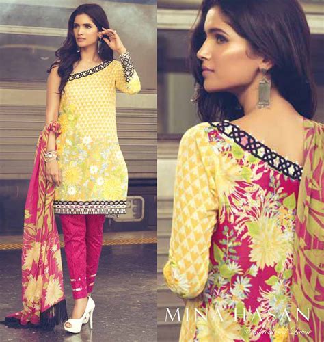 Mina Hasan Eid Collection 2016 Embroidered Luxury Lawn By Mina Hasan Pk Vogue