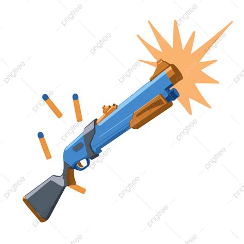 Nerf Gun Clipart Hd Png Nerf Gun Shotgun Blue Orange Toy Nerf Gun