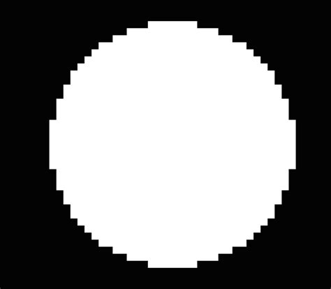 White Circle Pixel Art Maker