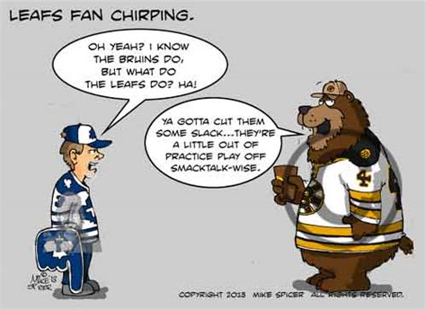 Leafs Fan Chirping A Cartoon Huffpost Sports