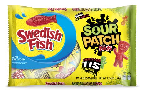 Sour Patch Kids And Swedish Fish Mini Soft And Chewy Candy Variety