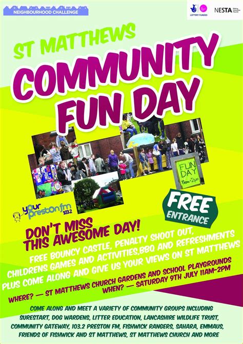Fun Day Flyer Template Free Of New Partnerships In St Matthews