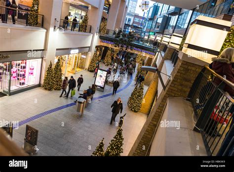 Christmas Shoppers In The Victoria Centre Belfast Northern Ireland