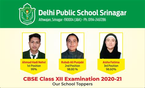 Dps Srinagar Records 100 Results In Cbse Class 12th Exam Kashmir Life