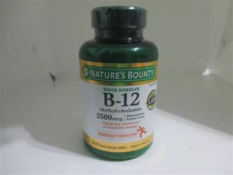 Vitamina B12 2500 Mcg Quick Dissolve Marca Natures Bounty En Venta En