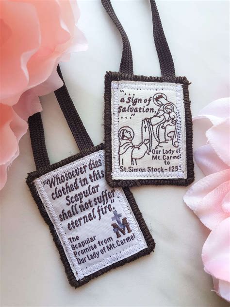 Our Lady Of Mount Carmel And The Brown Scapular Livolsi Rosaries