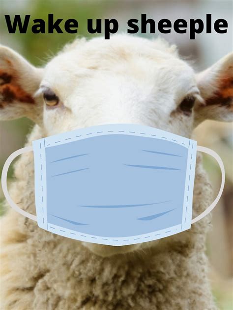 Wake Up Sheeple Sticker By Charmuffin Redbubble