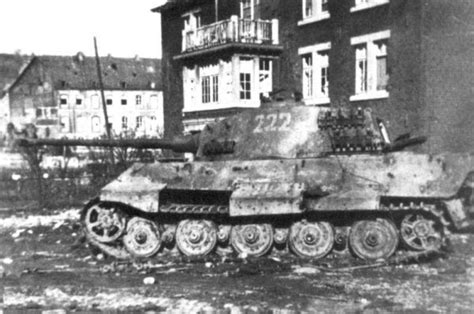 King Tiger 222 Jan 1945 Stavelot Tiger Ii Tiger Tank Panther Tank