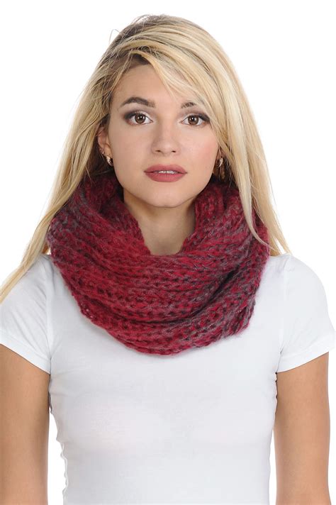Basico Women Warm Circle Ring Infinity Scarf Neck Warmer Various Colors