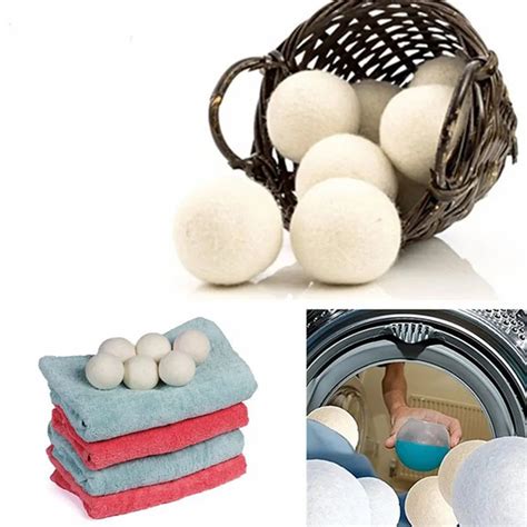 6pcs pack laundry clean ball reusable natural organic laundry fabric softener ball premium