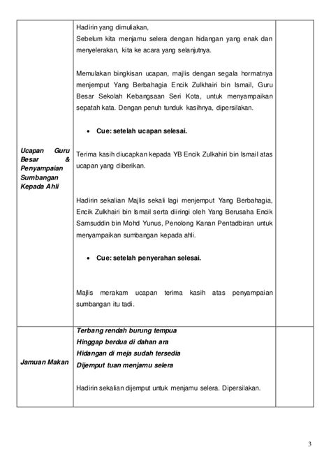 100%(1)100% found this document useful (1 vote). Teks Pengacara Majlis Jamuan Akhir Tahun Guru