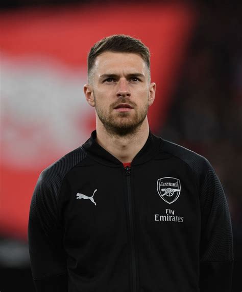Aaron Ramsey Of Arsenal Looks On Before The Uefa Europa League Round