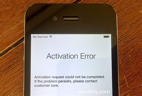 Why am i unable to send text messages? Fix an "Activation Error" After an iPhone Reset / Restore