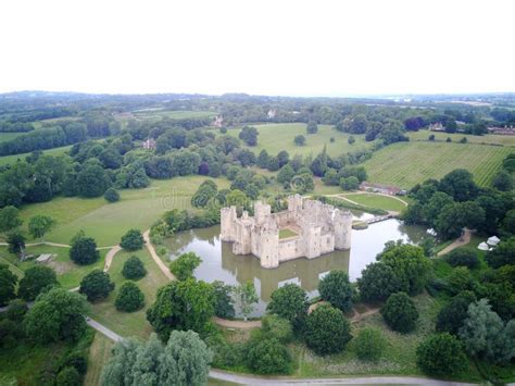 Aerial View Of The Bodiam Castle Editorial Photo Image Of Travel