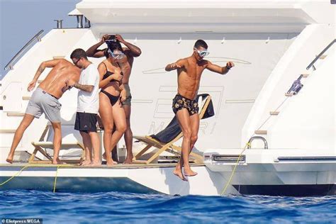 Cristiano Ronaldo And His Partner Georgina Rodriguez Soak Up The Sun Onboard Their M