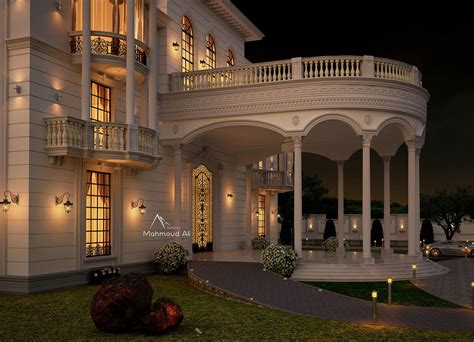 Luxury Villa Exterior Design On Behance Castle House Design Luxury