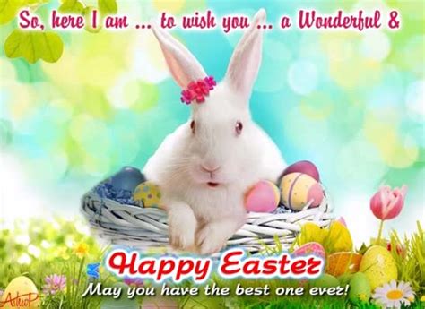As you consider your life, consider how good and faithful god has been to you! Easter Bunny Wishes (Talking Card). Free Happy Easter ...