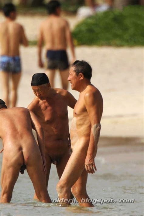 Love Old Man Chinese Old Men Naked Swimming On Beach