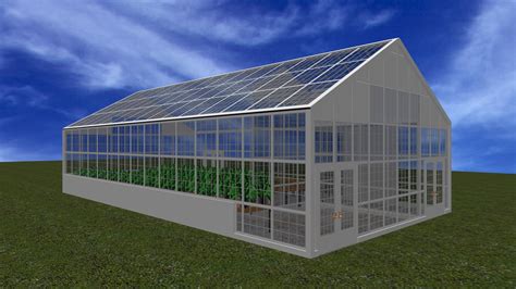 3d Model Of Greenhouse Wood Glass