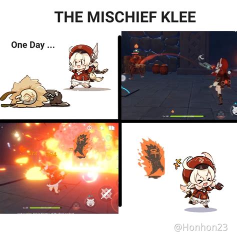 Meme So Thats Why Klee Get To Confined Genshin Impact Official