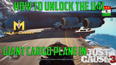 Just Cause 3 Tips Unlock The U41 Cargo Plane Massive Youtube