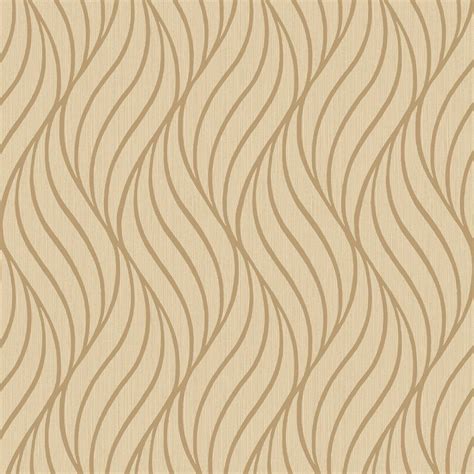 Sample Holden Maddox Wave Stripe Pattern Gold Wallpaper Modern Meta