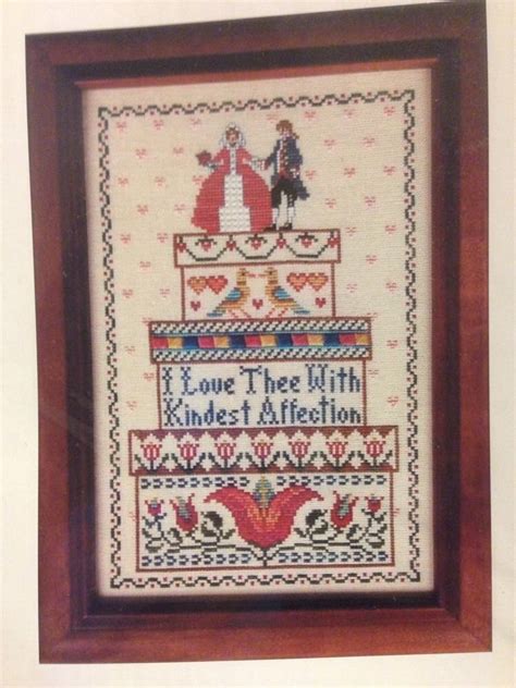 Wedding cross stitch pattern, bride and groom, mr and mrs, wedding gift, plastic canvas, easy cross stitch chart modern cross stitch pdf. Bride's Boxes Colonial Cross Stitch Pattern w Tulip by ...