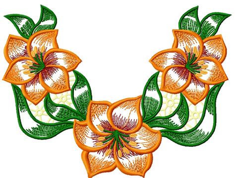 Lily Decoration Free Embroidery Design Free Embroidery Designs Links