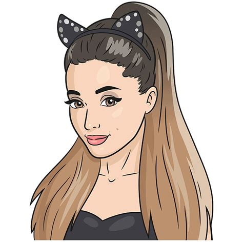 Drawing Of Ariana Grande Easy Drawing Of Ariana Grande Step By Step Hassinger Inknot