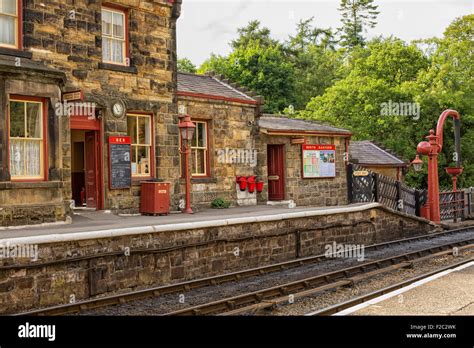 Goathland Railway Station In The Yorkshire Moors Featured As A