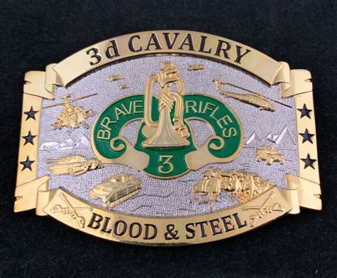 🌟us Army 7th Cavalry Regiment Garryowen Garry Owen Silver And Gold Belt