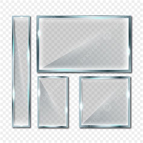 Realistic Glass Vector Hd Images Realistic Transparent Glass Set