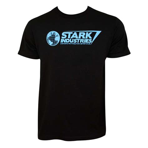 Iron Man Mens Black Stark Industries T Shirt