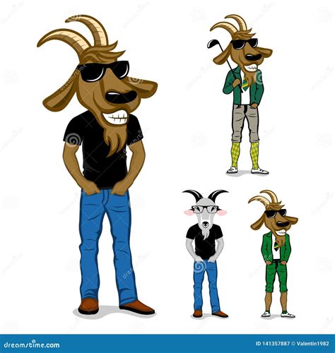 Goat Mascot Esport Logo Design Vector Illustration 180524246