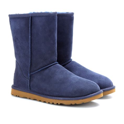 Ugg Classic Short Boots In Blue Navy Lyst