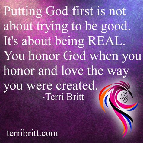What Does “put God First” Really Mean Terri Britt Inspirational