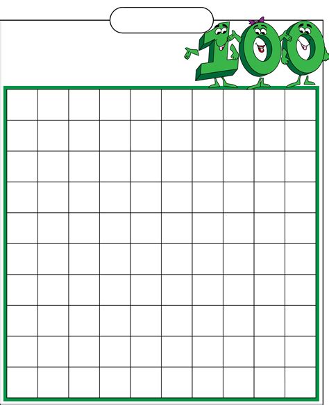 Hundreds Grid Printable