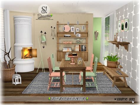 The Sims Resource Scandifever Dining Room