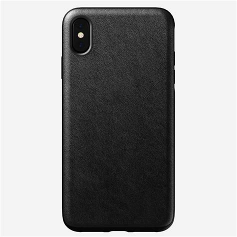 Rugged Leather Case For Iphone Xs Max Black Nomad® Iphone Leather