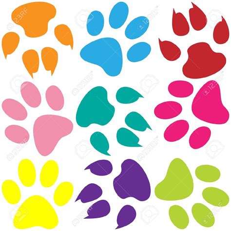 Free Clipart Purple Paw Print Background Clipground