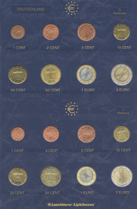 European Euro Coin Collection Multiple Countries