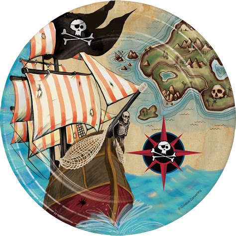 Pirate Plates Pirate Birthday Supplies Pirate Party