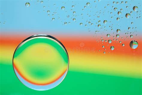 Rainbow Water Drops Stock Photo Image Of Drops Abstract 1492204