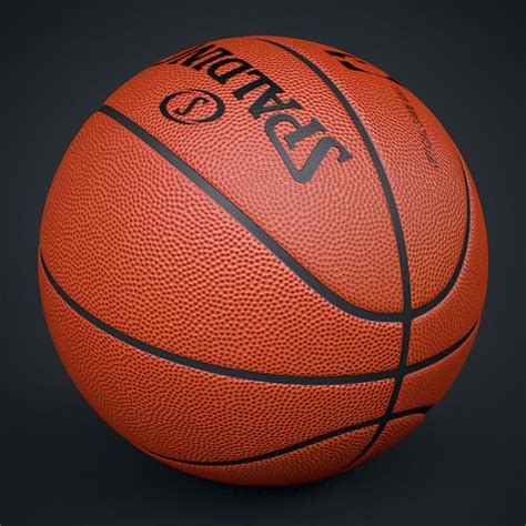 Spalding Nba Official Basketball Game Ball 3d Model Max