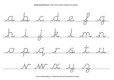 cursive letters tracing page  reception aqua class